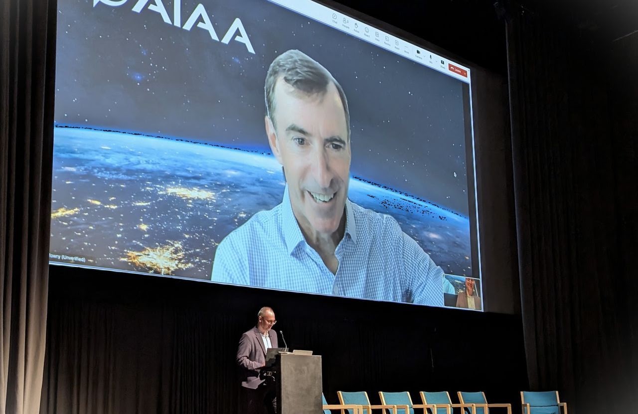 Keynote by Clay Mowry, President of the International Astronautical Federation and CEO of AIAA